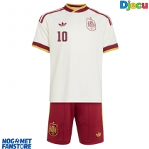 Španjolska Dani Olmo #10 Gostujuci Dres za djecu SP 2026 Kratak Rukav (+ Kratke hlače)
